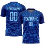 Personalized Light Blue Soccer Jersey - Royal Sublimation Uniform Personalized Royal Light Blue Sublimation Soccer Uniform