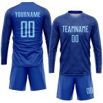 Custom Name and Number Light Blue Soccer Jersey - Personalized Sublimation Team Uniform Personalized Royal Light Blue Sublimation