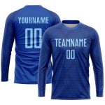 Custom Name and Number Light Blue Soccer Jersey - Personalized Sublimation Team Uniform Personalized Royal Light Blue Sublimation