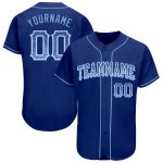 Personalized Light Blue and White Drift Baseball Jersey with Custom Name and Number - Authentic Team Apparel Personalized