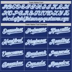 Custom Personalized Baseball Jersey with Name and Number, Authentic Sleeveless Design in Royal Light Blue-White Personalized