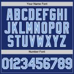 Custom Personalized Baseball Jersey with Name and Number, Authentic Sleeveless Design in Royal Light Blue-White Personalized