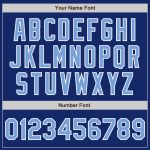 Custom Team Name and Number Light Blue White Bomber Varsity Letterman Jacket Personalized Full-Snap Two Tone Personalized