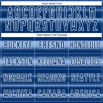 Custom Name Number Soccer Jersey - Personalized Royal Light Blue White Halftone Dots Uniform Personalized Royal Light Blue-White