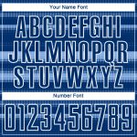 Custom Name Number Soccer Jersey - Personalized Royal Light Blue White Halftone Dots Uniform Personalized Royal Light Blue-White