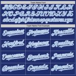 Custom Name & Number Authentic Baseball Jersey - Personalized Light Blue-White Team Jersey Personalized Royal Light Blue-White