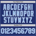Custom Name & Number Authentic Baseball Jersey - Personalized Light Blue-White Team Jersey Personalized Royal Light Blue-White