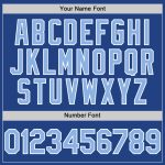 Custom Name Number Throwback Baseball Jersey - Personalized Light Blue White Mesh Authentic Design Personalized Royal Light