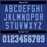 Custom Team Football Jersey - Personalized Light Blue-White Mesh with Name & Number Personalized Royal Light Blue-White Mesh