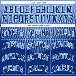 Personalized Light Blue White Basketball Jersey with Custom Name and Number - Round Neck Sublimation Team Suit Personalized