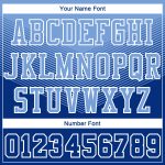 Personalized Light Blue White Basketball Jersey with Custom Name and Number - Round Neck Sublimation Team Suit Personalized