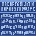 Custom Name and Number Basketball Jersey - Authentic City Edition Light Blue-White Abstract Lines Team Design Personalized