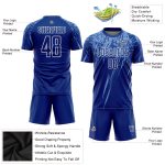 Personalized Custom Name and Number Soccer Jersey Light Blue-White Sublimation Uniform for Teams Personalized Royal Light