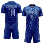 Personalized Custom Name and Number Soccer Jersey Light Blue-White Sublimation Uniform for Teams Personalized Royal Light
