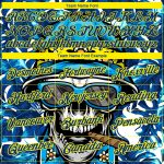 Custom Name and Number Hawaii Style Skull Tropical Palm Leaves Performance T-Shirt - Personalized Light Yellow 3D Pattern Design