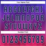 Personalized Soccer Uniform Jersey with Custom Name and Number in Royal Navy and Hot Pink Personalized Royal Navy-Hot Pink