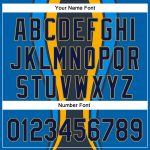 Custom Name Number Authentic Baseball Jersey with 3D Pattern Side Stripes - Personalized Royal Navy Old Gold Design Personalized