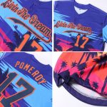 Custom Name and Number Baseball Jersey with Royal Navy-Orange 3D Palm Trees Design - Authentic Team Apparel Personalized