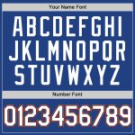 Custom Name and Number Royal Navy-Orange Throwback Baseball Jersey - Personalized Team Apparel Personalized Royal Navy-Orange