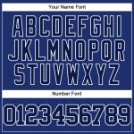 Personalized Authentic Baseball Jersey in Royal Navy and White Personalized Royal Navy-White Authentic Baseball Jersey