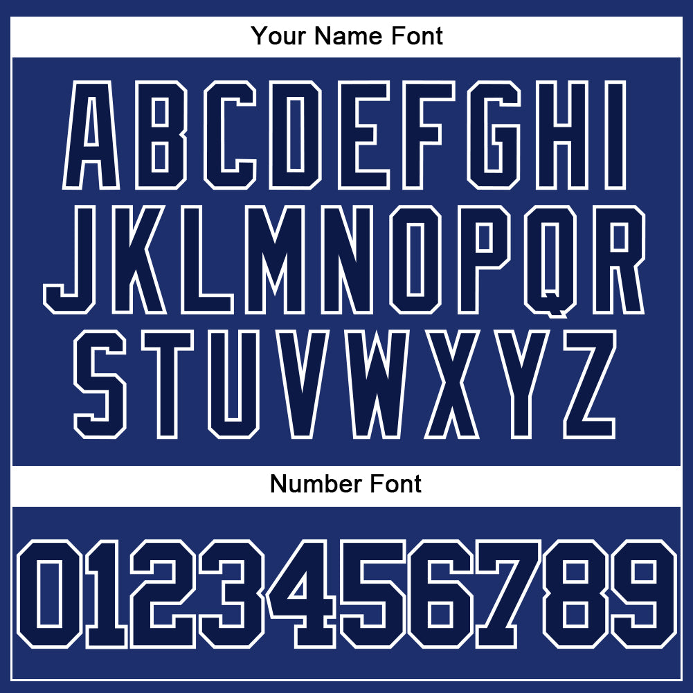 Personalized Royal Navy-White Authentic Baseball Jersey Personalized Authentic Baseball Jersey in Royal Navy and White Personalized Royal Navy-White Authentic Baseball Jersey - Image 5