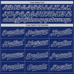 Custom Name and Number Personalized Royal Navy-White Baseball Jersey - Authentic Team Apparel Personalized Royal Navy-White