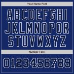Custom Name and Number Personalized Authentic Two Tone Baseball Jersey - Royal Navy-White Personalized Royal Navy-White Authentic
