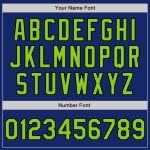 Custom Team Baseball Jersey with Personalized Name & Number - Neon Green-Black Authentic Raglan Sleeves Personalized Royal