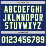 Custom Name Number Softball Jersey Unisex Royal Neon Green Pinstripe Two-Button Personalized Team Apparel Personalized Royal