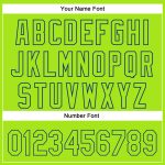 Custom Name and Number Baseball Jersey - Personalized Neon Green-White 3D Pattern Design Football Helmet Personalized Royal