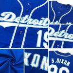 Custom Name Number Authentic Baseball Jersey - Personalized Royal Neon Green White Team Jersey Personalized Royal Neon Green-White