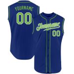 Custom Neon Green White Sleeveless Baseball Jersey with Personalized Name and Number - Authentic Team Apparel Personalized