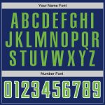 Custom Authentic Basketball Jersey with Personalized Name and Number - Royal Neon Green-White Throwback Style Personalized