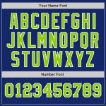 Custom Two Tone Baseball Jersey - Personalized Royal Neon Green-White with Team Name and Number Personalized Royal Neon Green-White