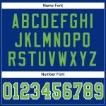 Custom Neon Green and White Football Jersey - Personalized Team Name and Number, Authentic Mesh Design Personalized Royal