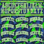 Custom Neon Green White Basketball Jersey with Name and Number - Personalized Round Neck Sublimation Team Suit Personalized