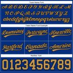 Custom Name Number Authentic Basketball Shorts - Personalized Royal Old Gold Black Throwback Style Personalized Royal Old