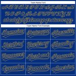 Custom Personalized Royal Old Gold Golf Polo Shirt with Team Name and Number - Performance Vapor Design Personalized Royal