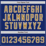 Custom Name Number Authentic Baseball Jersey - Personalized Royal Old Gold-White Team Jersey Personalized Royal Old Gold-White