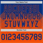 Custom Name & Number 3D Pattern Gradient Royal Orange Baseball Jersey - Personalized Team Design Personalized Royal Orange