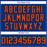 Custom Team Name Number Royal Orange Black Performance Golf Polo Shirt Personalized Royal Orange-Black Performance Vapor