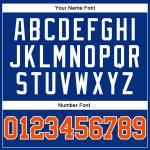 Custom Name and Number Personalized Royal Orange-Gray Basketball Jersey - Authentic Throwback Personalized Royal Orange-Gray