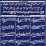 Custom Name and Number Authentic Baseball Jersey - Personalized Royal Orange Light Blue Team Jersey Personalized Royal Orange-Light