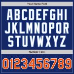 Custom Name and Number Baseball Jersey for Team - Personalized Royal Orange Light Blue Authentic Raglan Sleeves Personalized