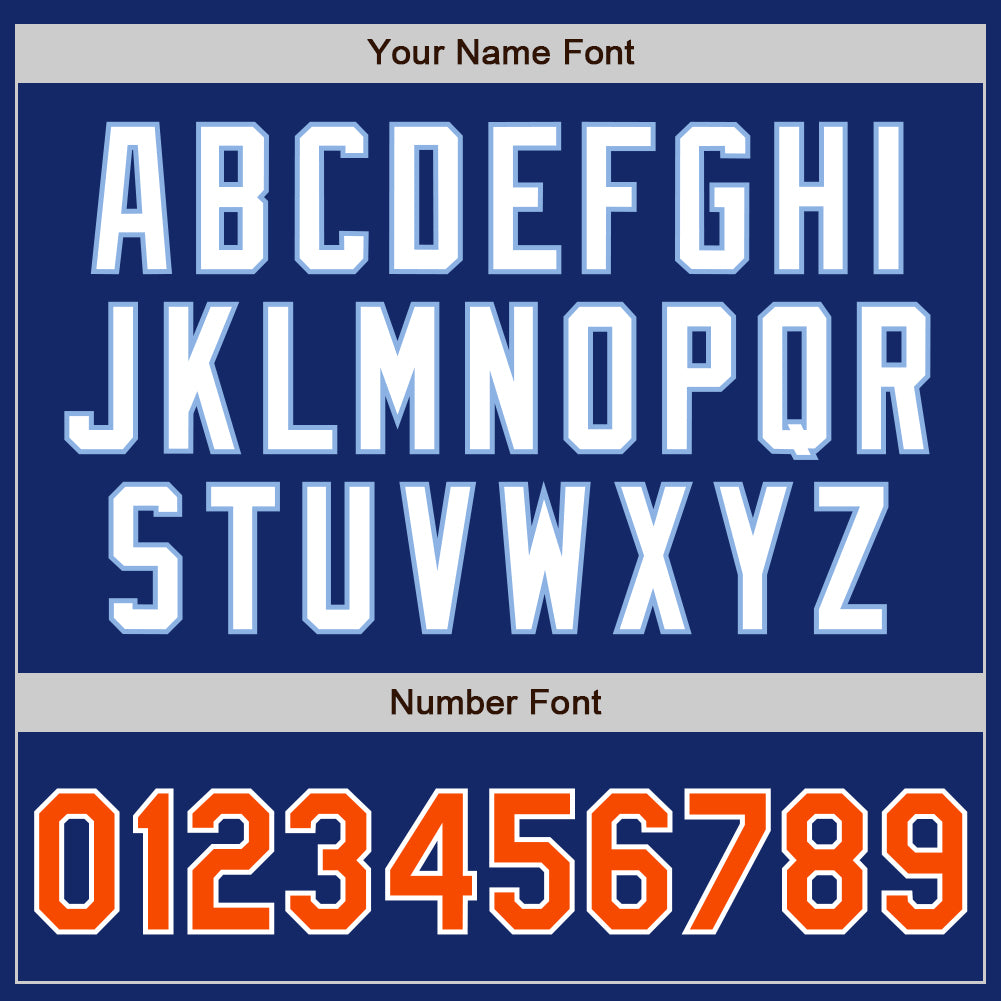 Personalized Royal Orange-Light Blue Authentic Raglan Sleeves Baseball Jersey Team Custom Name and Number Custom Name and Number Baseball Jersey for Team - Personalized Royal Orange Light Blue Authentic Raglan Sleeves Personalized - Image 5