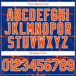 Custom Name and Number Baseball Jersey with Personalized Royal Orange-White 3D Pattern Navigation Compass Design Personalized