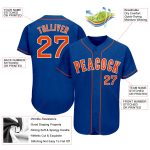 Custom Name and Number Baseball Jersey - Personalized Orange-White Authentic Team Jersey Personalized Royal Orange-White