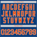 Custom Name and Number Baseball Jersey - Personalized Orange-White Authentic Team Jersey Personalized Royal Orange-White