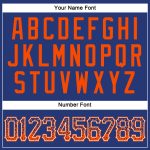 Personalized Orange-White Authentic Baseball Jersey with Custom Name & Number - Drift Fashion Team Gear Personalized Royal