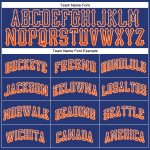 Personalized Orange-White Authentic Baseball Jersey with Custom Name & Number - Drift Fashion Team Gear Personalized Royal